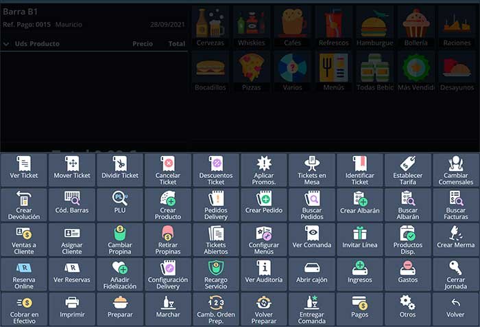 Software TPV Hosteleria